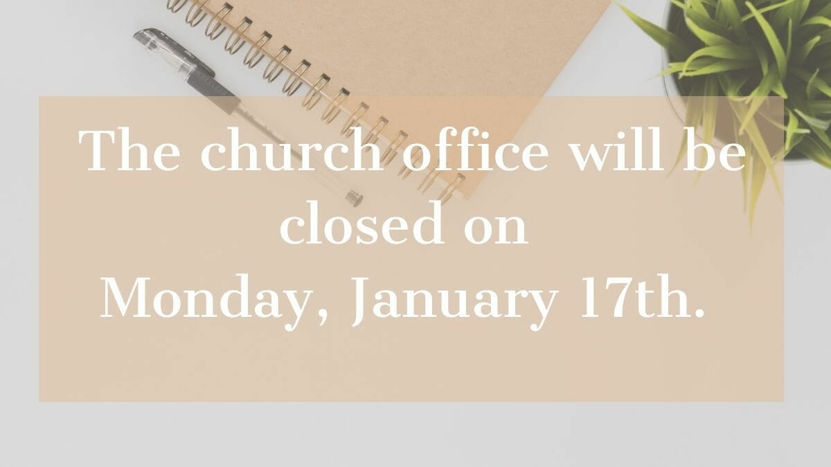 Church Office Closed